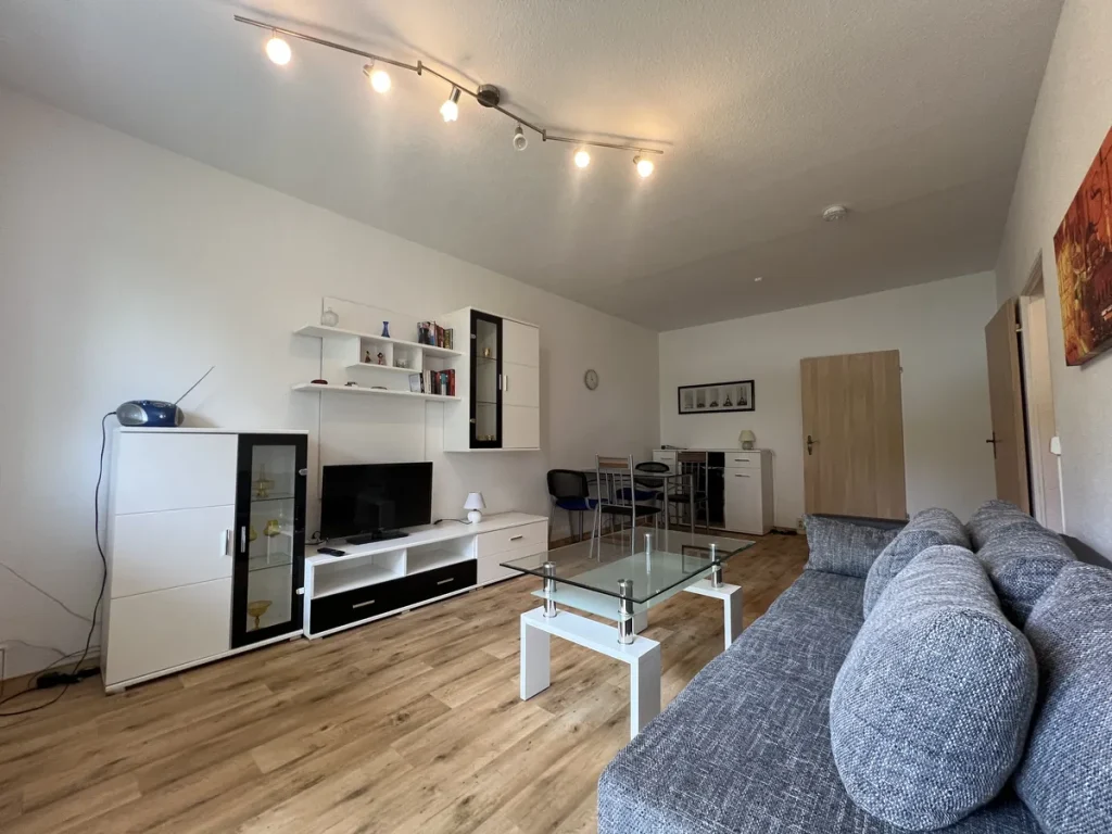 Wohnzimmer in der Ferienwohnung in Ehrenfriedersdorf
