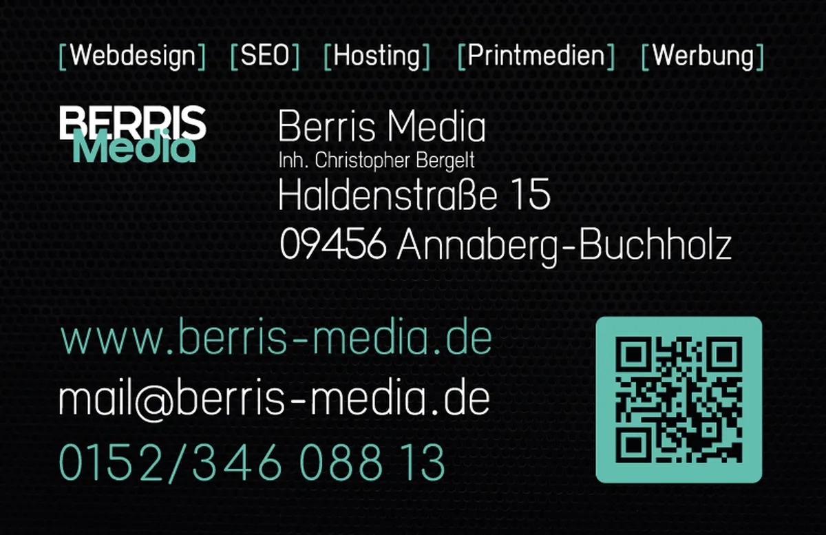 Berris Media Webdesign 1 Diese Internetseite wurde von Berris Media aus Annaberg-Buchholz erstellt.